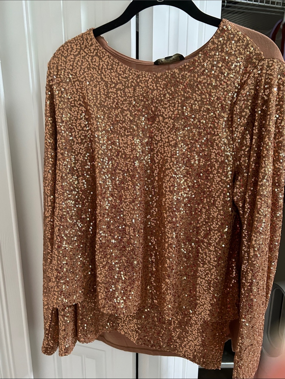 DC Rose Gold Sequin Top
